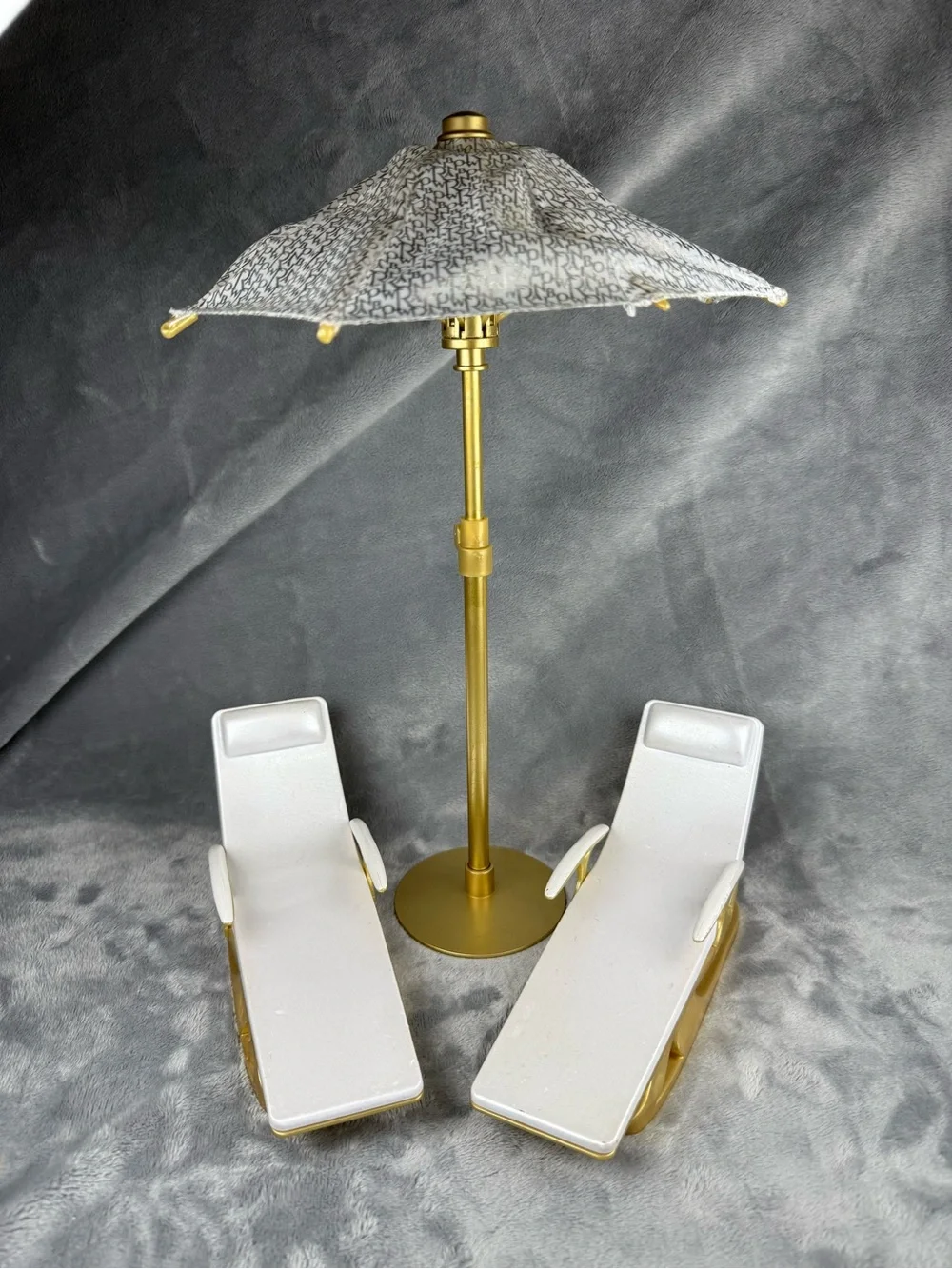Rainbow High Doll Pool Lounge Chairs & Umbrella Set Replacement Pieces MGA